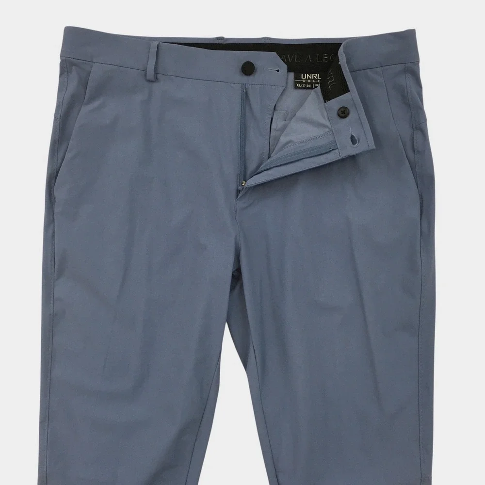 UNRL Golf Mens XL 37-39 Regular Inseam Blue Gray Performance Tapered Pants